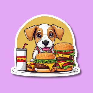 Sticker Fast Food Dog Waterproof