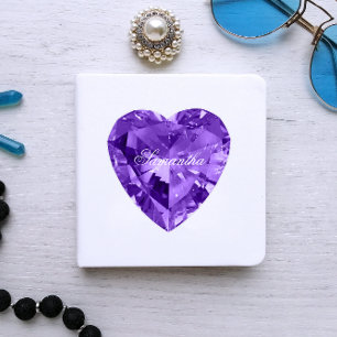 Sticker Faux Fluisantes Améthyste Purple Gemstone Personna