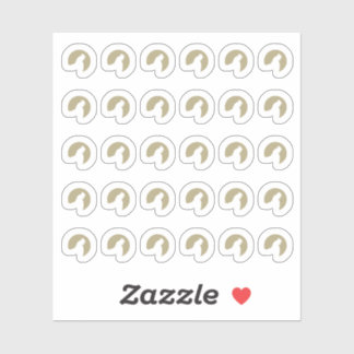 Sticker Faux Gold Chicken Wedding Place Cards Meal Choice