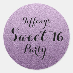 Sticker Faux Ombre Sweet 16 Parties scintillant vi