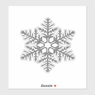 Sticker Faux Parties scintillant en argent Faux Faux