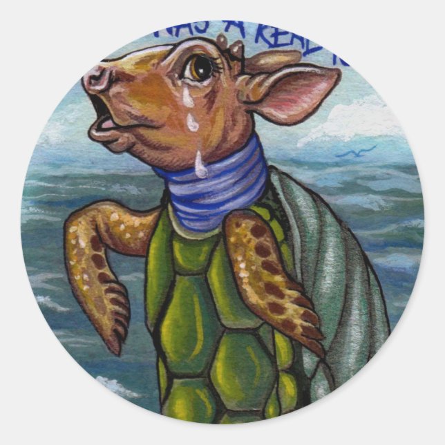 Sticker FAUX TURTLE Alice au pays des merveilles (Devant)