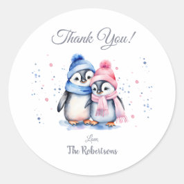 Sticker Favor Merci de révélation de sexe de pingo