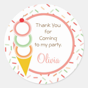 Sticker Favoriser - Crème glacée