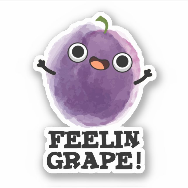 Sticker Feelin Graphe Drôle Fruit Pun (Devant)