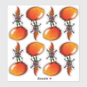 Sticker Fées et fruits afro-américains