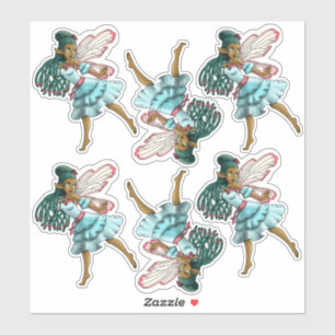 Sticker Fées noires mignons