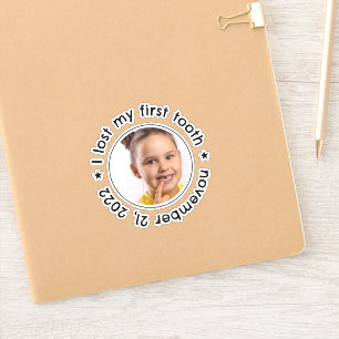 Sticker Félicitations pour la première dent perdue de l'en