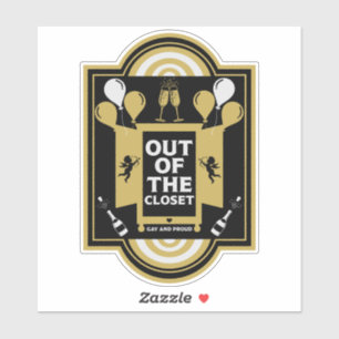 Sticker Félicitations pour votre coming out gay