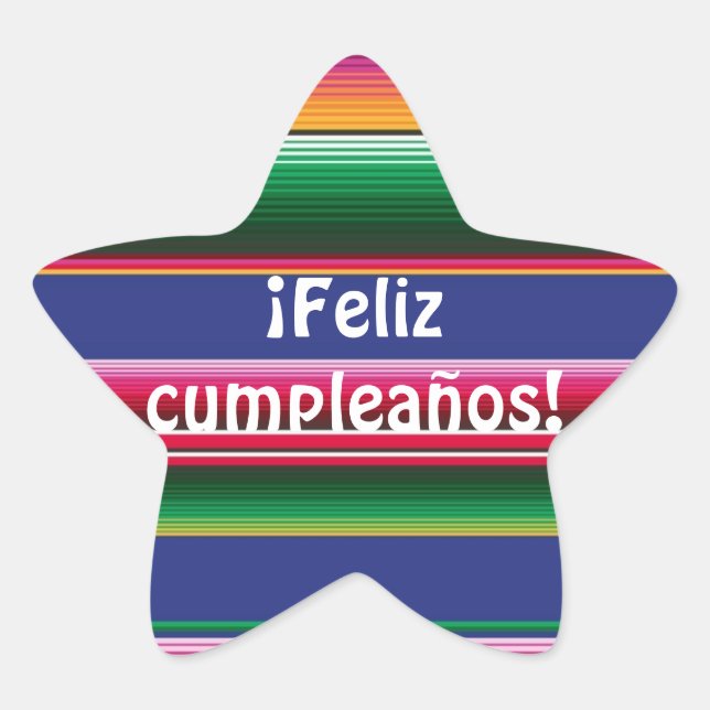 Sticker Feliz Cumpleanos (Devant)