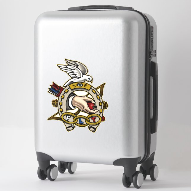 Sticker Fellows Odd Style Tattoo Horseshoe Trivet (Sur valise)