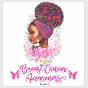 Sticker Femmes afro-américaines sensibilisées au cancer du