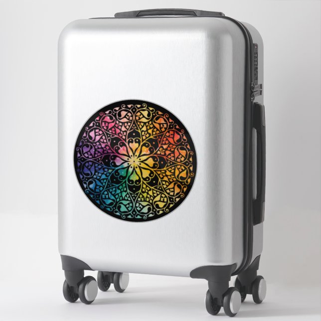 Sticker Fenêtre gothique Fierté arc-en-ciel (Sur valise)