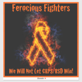 Sticker Ferocious Fighters LOGO Vinyl Decal