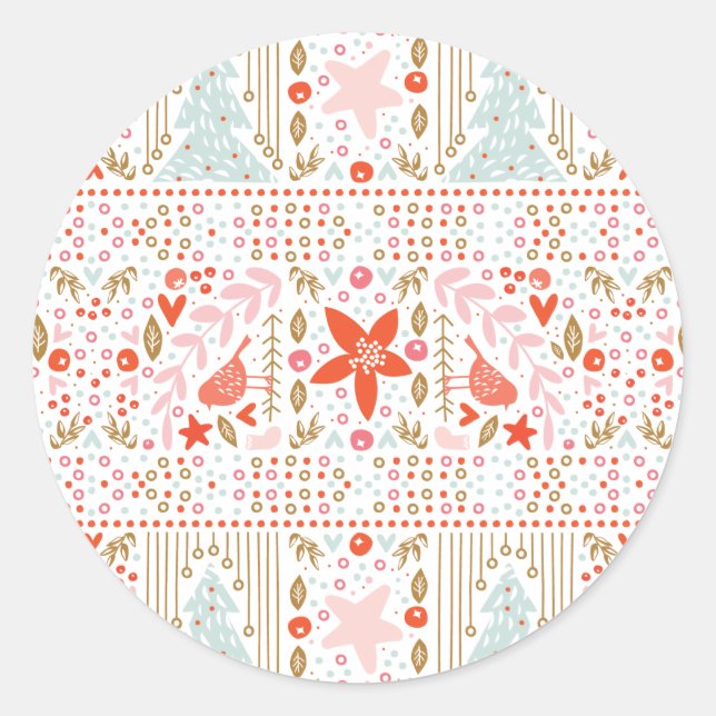 Sticker Festin Christmas Pretty Holiday (Devant)