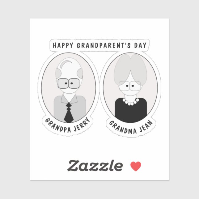 Sticker Fête des grands-parents (Feuille)