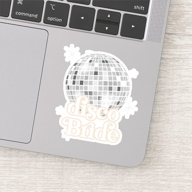 Sticker Fête des mariées Disco Ball Retro (Détail)