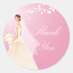 Sticker Fête des mariées Pink Pastel Bride