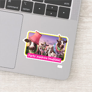 Sticker Fête jusqu'à ce que les vaches rentrent chez ell