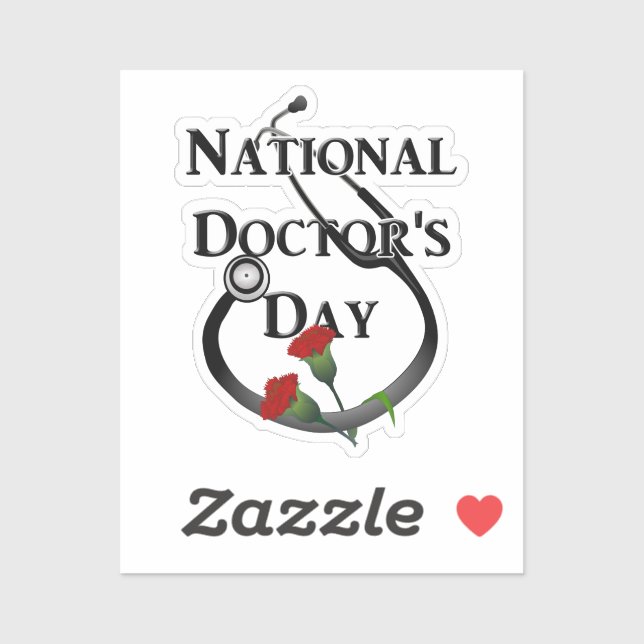 Sticker Fête nationale du médecin (Feuille)