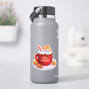 Sticker Fêtes de Noël Hot Chocolat sur mesure