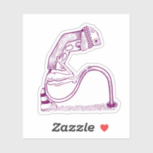 Sticker Feu de circulation triste