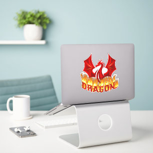 Sticker Feu rouge dragon
