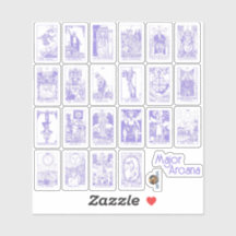 Feuille d'autocollant Arcana majeure dans Pastel G