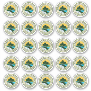 Sticker Feuille d'autocollant Boucle Pittoresque Ormond - 