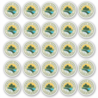 Sticker Feuille d'autocollant Boucle Pittoresque Ormond - 