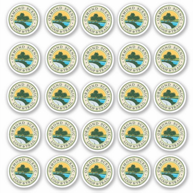 Sticker Feuille d'autocollant Boucle Pittoresque Ormond -  (Devant)