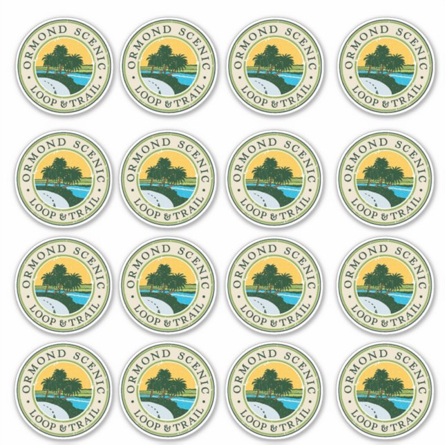 Sticker Feuille d'autocollant Boucle Pittoresque Ormond -  (Devant)