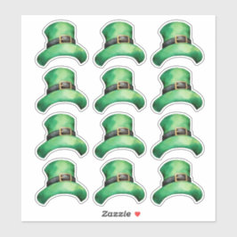 Sticker Feuille d'autocollant casquette de la Saint-Patric