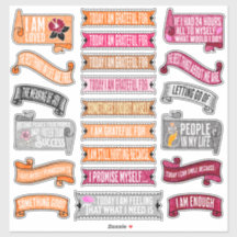 Feuille d'autocollant de journal