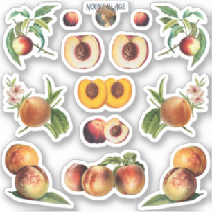 Sticker Feuille d'autocollant Peaches