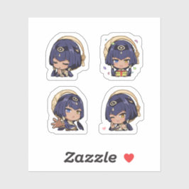 Sticker Feuille d'autocollants Candace Genshin Impact 4 pi