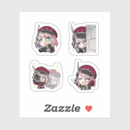 Sticker Feuille d'autocollants Charlotte Genshin Impact 4