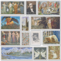 Feuille d'autocollants de la galerie d'art Walter