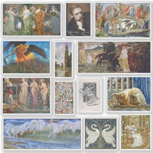 Sticker Feuille d'autocollants de la galerie d'art Walter  (Devant)