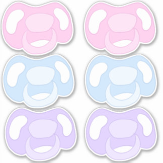 Sticker Feuille d'autocollants de pacifier