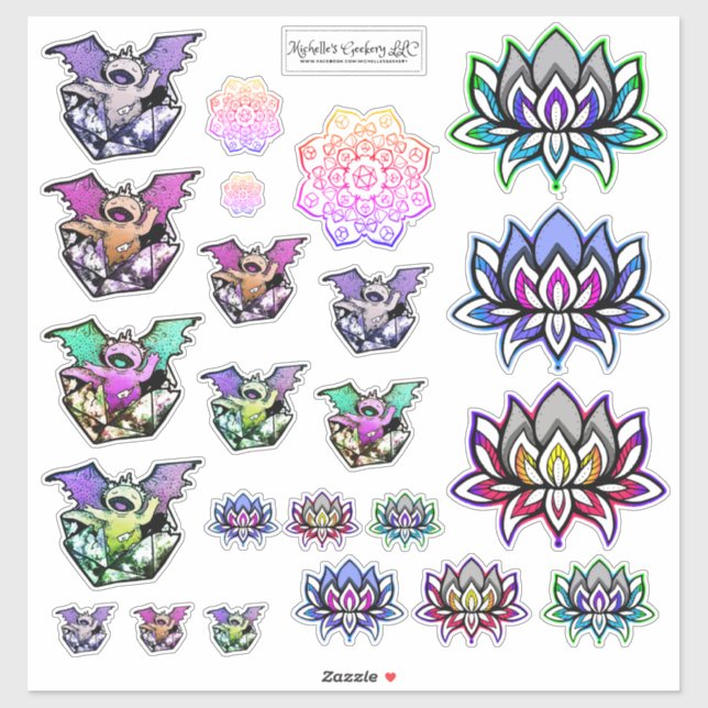 Sticker Feuille d'autocollants Geeky Chic (Feuille)
