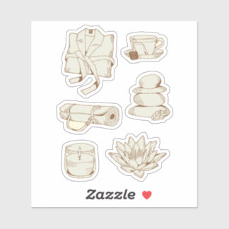 Sticker Feuille d'autocollants Zen Self Care Planner