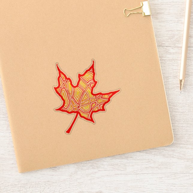 Sticker Feuille de feu (Carnet)