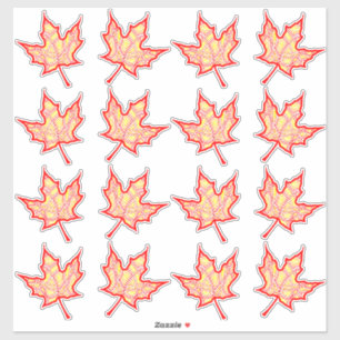 Sticker Feuille de feu