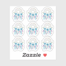 Sticker Feuille de planification Boho de la plume d'aquare