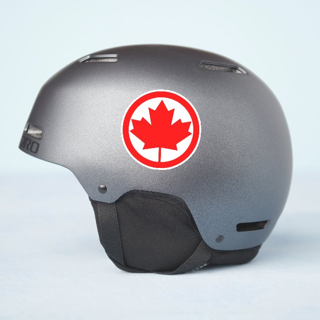 Sticker Feuille d'érable du Canada (Côté casque)