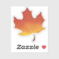 Feuille d'érable rouge