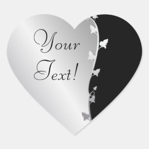 Sticker Feuille en argent