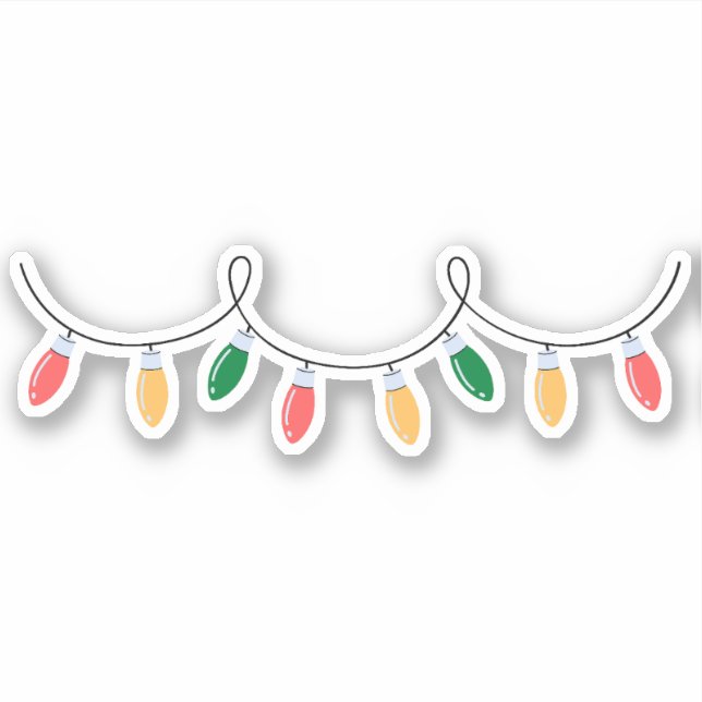 Sticker Feux de Noël (Devant)