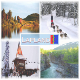 Sticker FI Lapland - Lac Inari - Lammintupa - Santa Claus
